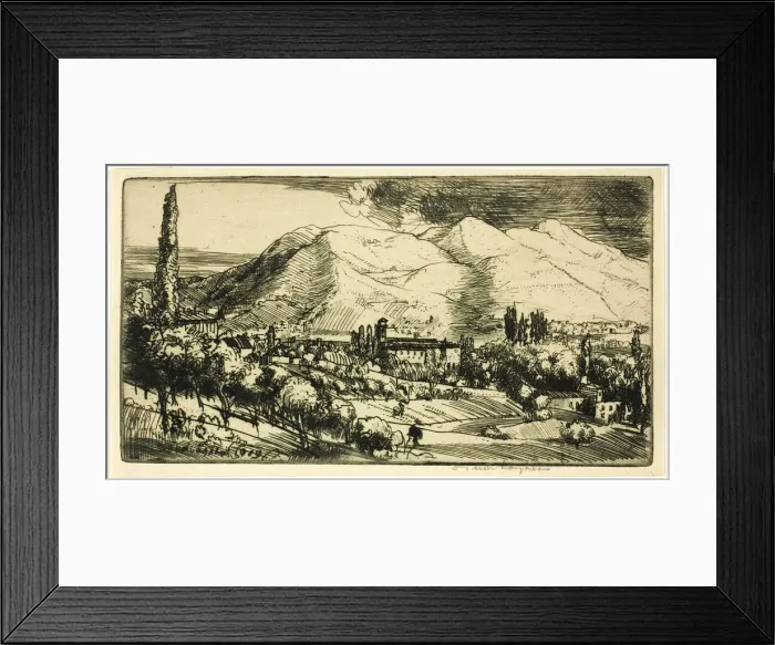 Framed Print : In the Tuscan Hills, 1909. Creator: Donald Shaw MacLaughlan Framed Print : In the Tuscan Hills, 1909. Creator: Donald Shaw MacLaughlan
