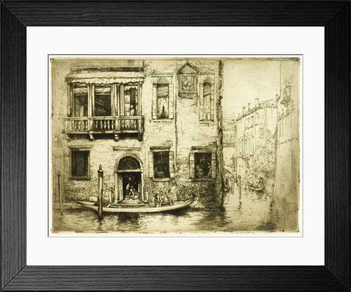 Framed Print : The Canal of the Little Saint, Venice, 1909. Creator: Donald Shaw MacLaughlan Framed Print : The Canal of the Little Saint, Venice, 1909. Creator: Donald Shaw MacLaughlan