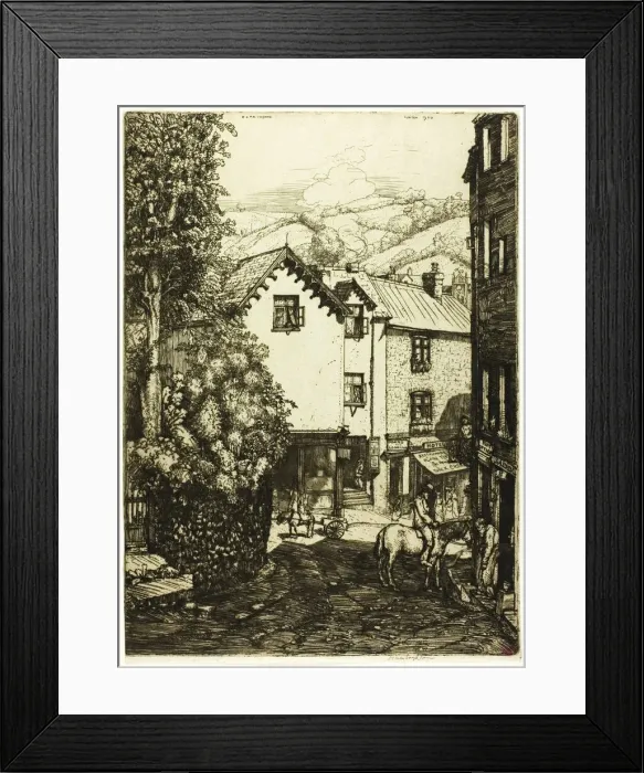 Framed Print : Lynton, England, 1906. Creator: Donald Shaw MacLaughlan Framed Print : Lynton, England, 1906. Creator: Donald Shaw MacLaughlan