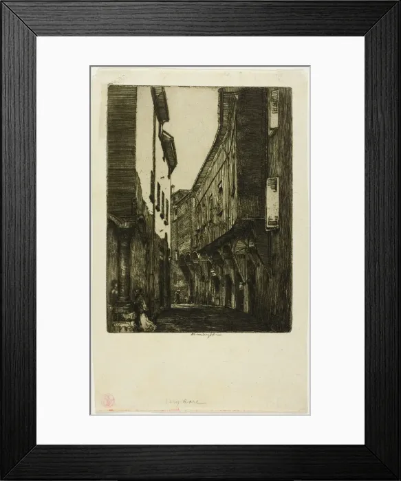Framed Print : Via San Vitale, Bologna, 1904. Creator: Donald Shaw MacLaughlan Framed Print : Via San Vitale, Bologna, 1904. Creator: Donald Shaw MacLaughlan