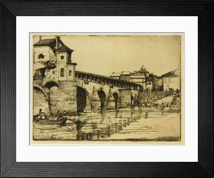 Framed Print : Ponte Ticino, Pavia, 1904. Creator: Donald Shaw MacLaughlan Framed Print : Ponte Ticino, Pavia, 1904. Creator: Donald Shaw MacLaughlan