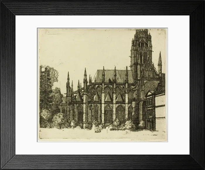 Framed Print : St. Ouen, Rouen, 1903. Creator: Donald Shaw MacLaughlan Framed Print : St. Ouen, Rouen, 1903. Creator: Donald Shaw MacLaughlan