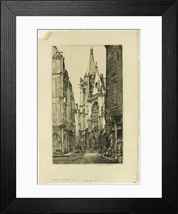 Framed Print : St. Severin, Paris, 1902. Creator: Donald Shaw MacLaughlan Framed Print : St. Severin, Paris, 1902. Creator: Donald Shaw MacLaughlan
