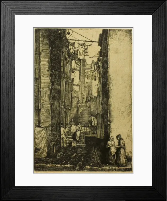 Framed Print : Ruelle du Pecheur, 1902. Creator: Donald Shaw MacLaughlan Framed Print : Ruelle du Pecheur, 1902. Creator: Donald Shaw MacLaughlan