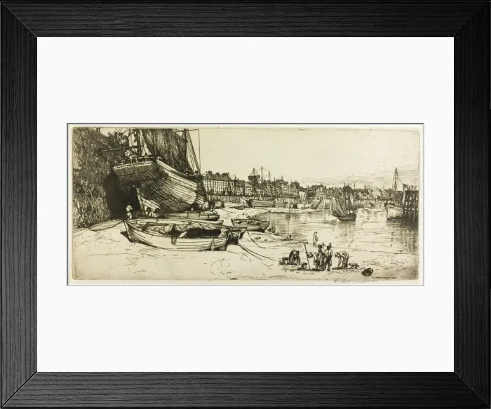 Framed Print : Le Port de Boulogne-sur-Mer, 1902. Creator: Donald Shaw MacLaughlan Framed Print : Le Port de Boulogne-sur-Mer, 1902. Creator: Donald Shaw MacLaughlan