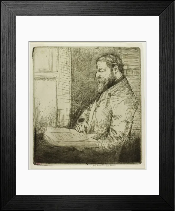 Framed Print : Portrait of French Student, 1901. Creator: Donald Shaw MacLaughlan Framed Print : Portrait of French Student, 1901. Creator: Donald Shaw MacLaughlan