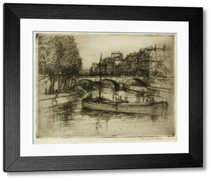 Framed Print : Le Pont St. Michel, Paris, 1900. Creator: Donald Shaw MacLaughlan Framed Print : Le Pont St. Michel, Paris, 1900. Creator: Donald Shaw MacLaughlan