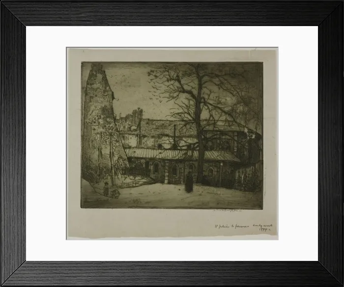 Framed Print : St. Julien-le-Pauvre, 1899. Creator: Donald Shaw MacLaughlan Framed Print : St. Julien-le-Pauvre, 1899. Creator: Donald Shaw MacLaughlan
