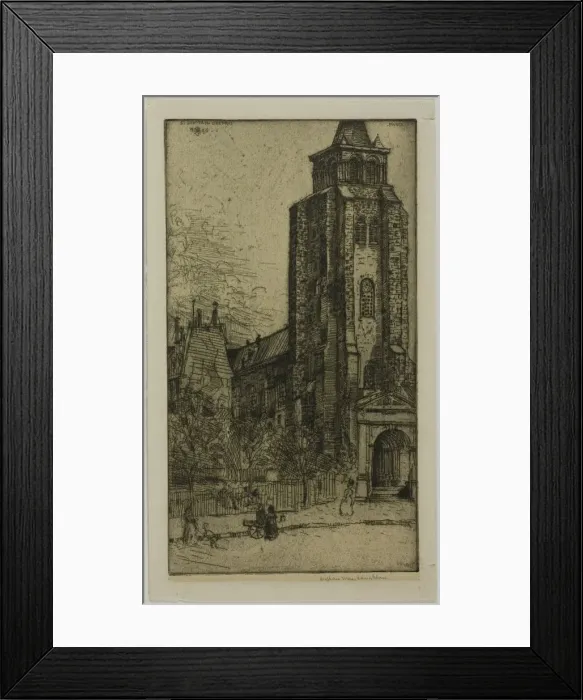 Framed Print : Tower of St. Germain-des-Pres, 1900. Creator: Donald Shaw MacLaughlan Framed Print : Tower of St. Germain-des-Pres, 1900. Creator: Donald Shaw MacLaughlan