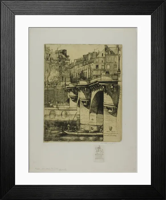Framed Print : Le Pont Neuf, Paris, 1906. Creator: Donald Shaw MacLaughlan Framed Print : Le Pont Neuf, Paris, 1906. Creator: Donald Shaw MacLaughlan
