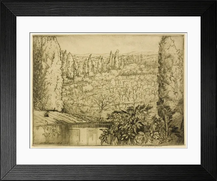 Framed Print : Tuscany, 1909. Creator: Donald Shaw MacLaughlan Framed Print : Tuscany, 1909. Creator: Donald Shaw MacLaughlan