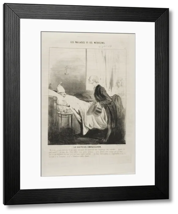 Framed Print : The Taxidermist Doctor, 1843. Creator: Charles Emile Jacque Framed Print : The Taxidermist Doctor, 1843. Creator: Charles Emile Jacque