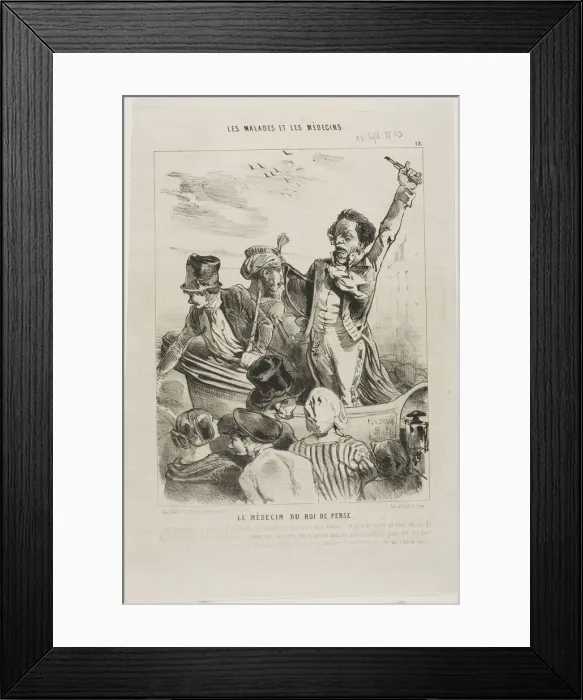 Framed Print : The King of Persias Doctor (plate 19), 1843. Creator: Charles Emile Jacque Framed Print : The King of Persias Doctor (plate 19), 1843. Creator: Charles Emile Jacque