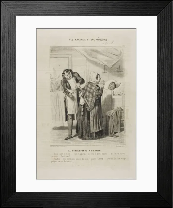 Framed Print : Contraband at the Hospital (plate 26), 1843. Creator: Charles Emile Jacque Framed Print : Contraband at the Hospital (plate 26), 1843. Creator: Charles Emile Jacque