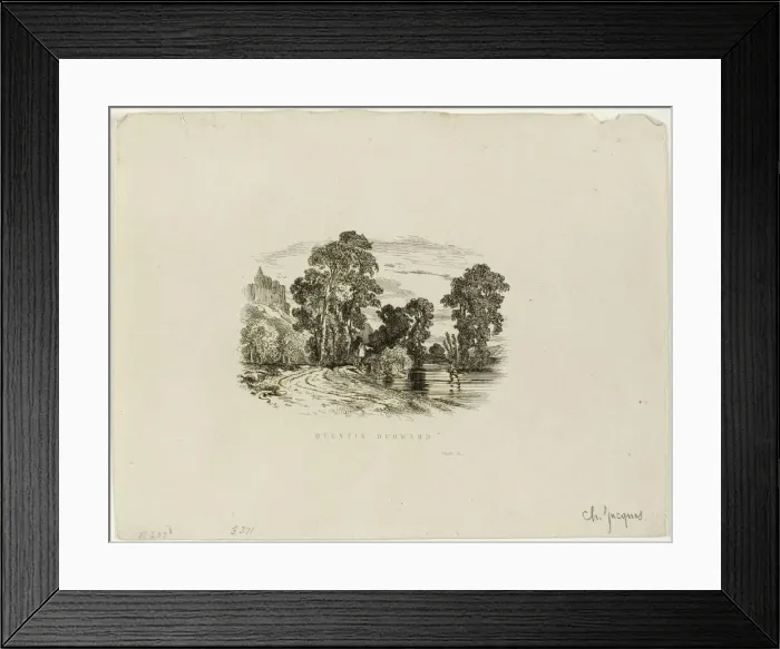 Framed Print : A Castle, n. d. Creator: Charles Emile Jacque Framed Print : A Castle, n. d. Creator: Charles Emile Jacque