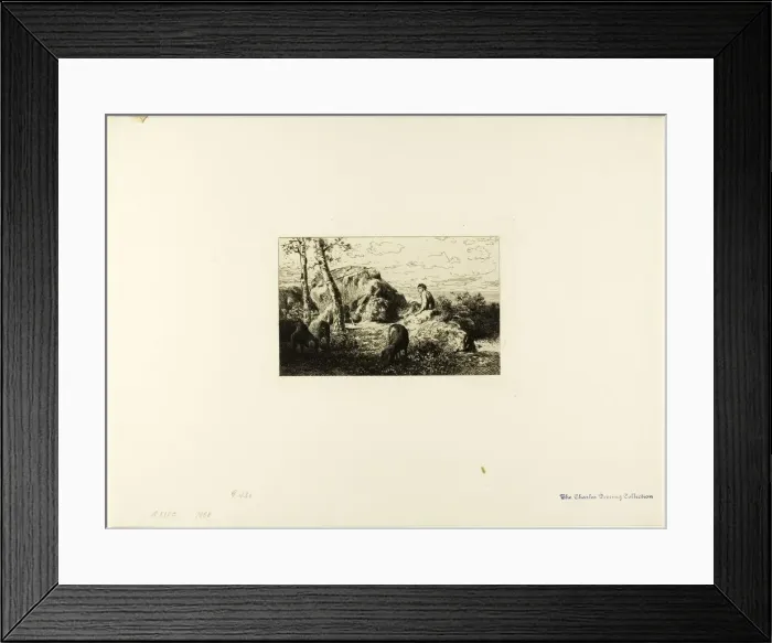 Framed Print : The Prodigal Son, c. 1868. Creator: Charles Emile Jacque Framed Print : The Prodigal Son, c. 1868. Creator: Charles Emile Jacque