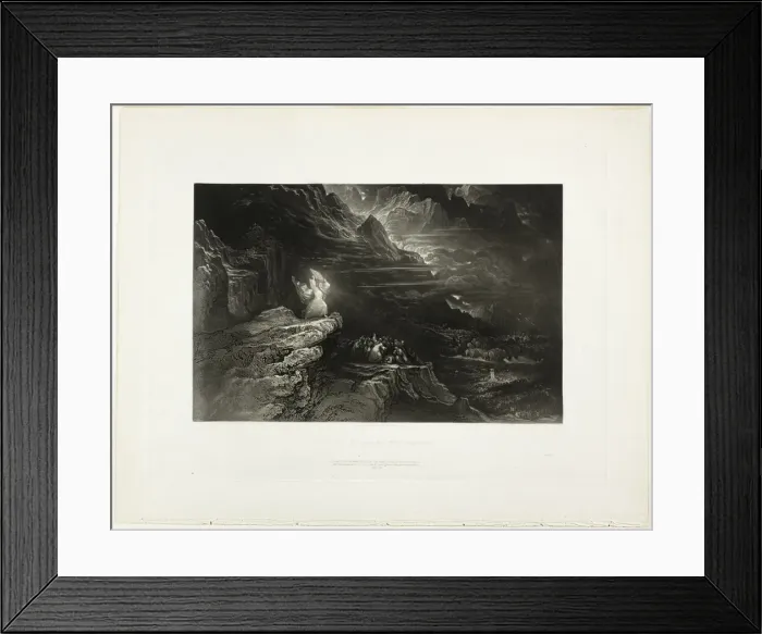 Framed Print : Moses Breaketh The Tables, from Illustrations of the Bible, 1833 / 34. Creator: John Martin Framed Print : Moses Breaketh The Tables, from Illustrations of the Bible, 1833 / 34. Creator: John Martin
