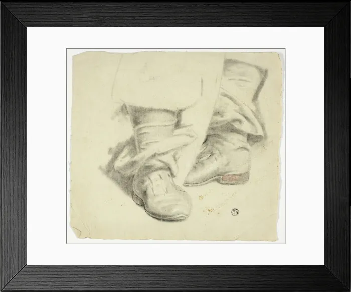 Framed Print : Seventeenth Century Boots of Standing Figure, n. d. Creator: John Downman Framed Print : Seventeenth Century Boots of Standing Figure, n. d. Creator: John Downman
