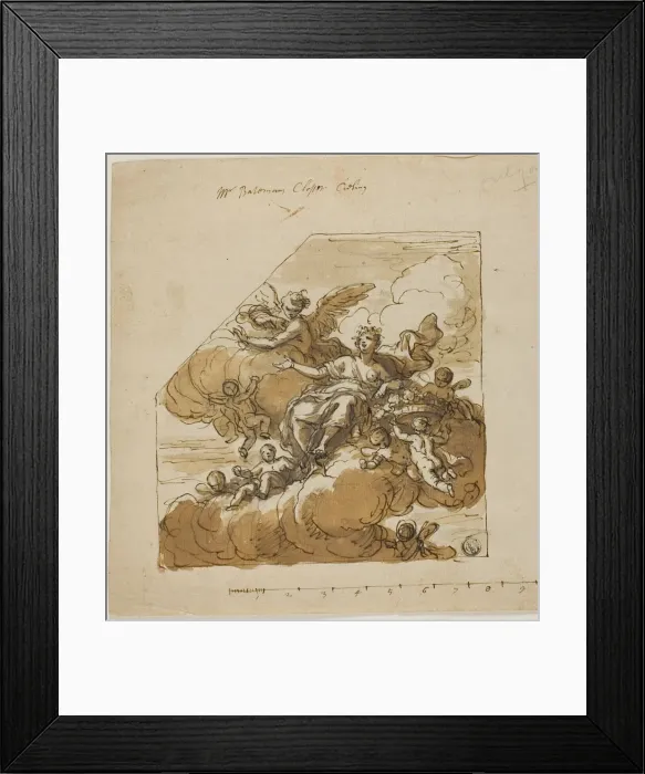 Framed Print : Flora Design for Closet Ceiling (left) and Statue of Apollo Design for Blank Niche (right) Framed Print : Flora Design for Closet Ceiling (left) and Statue of Apollo Design for Blank Niche (right)
