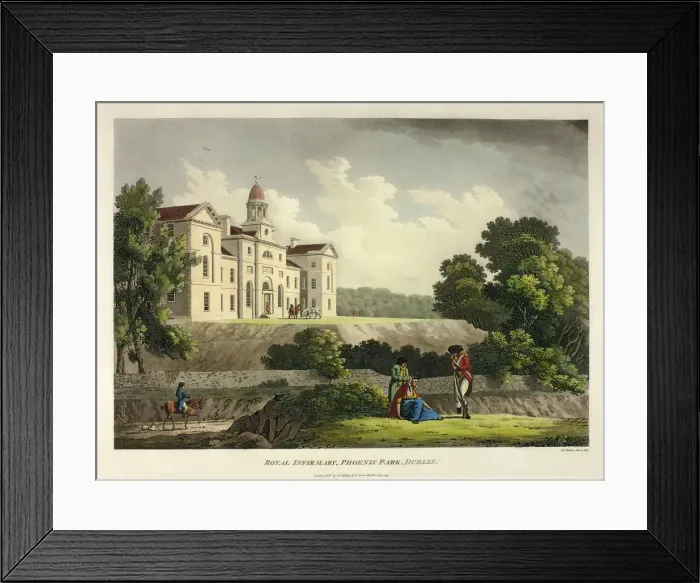 Framed Print : Royal Infirmary Phoenix Park, Dublin, published July 1794. Creator: James Malton Framed Print : Royal Infirmary Phoenix Park, Dublin, published July 1794. Creator: James Malton