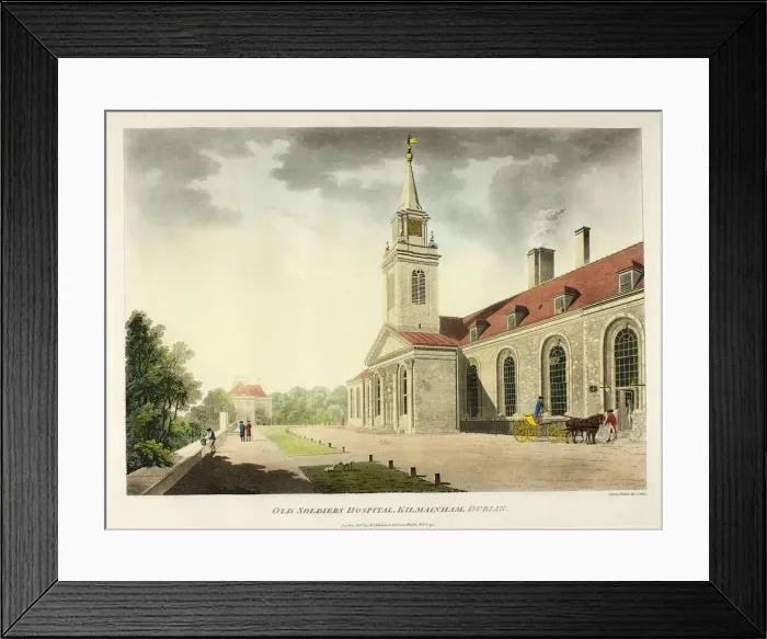 Framed Print : Old Soldiers Hospital, Kilmainham, Dublin, published February 1794. Creator: James Malton Framed Print : Old Soldiers Hospital, Kilmainham, Dublin, published February 1794. Creator: James Malton