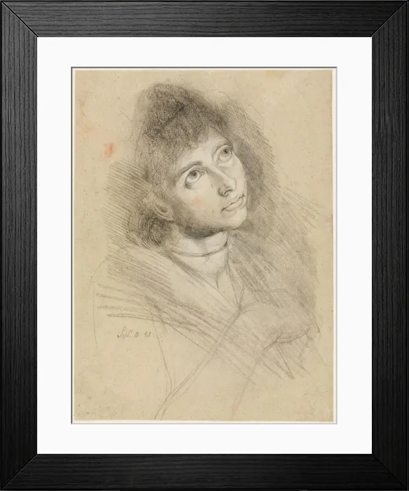 Framed Print : Portrait of a Woman (Martha Hess), 1781. Creator: Henry Fuseli Framed Print : Portrait of a Woman (Martha Hess), 1781. Creator: Henry Fuseli
