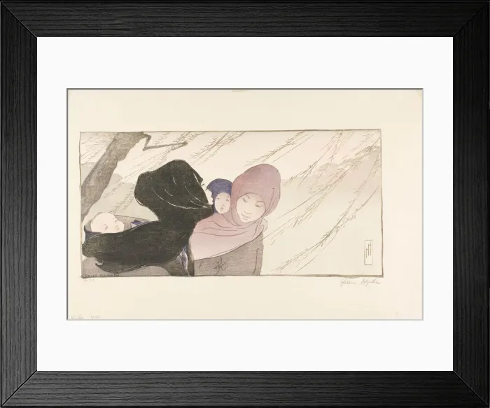 Framed Print : Winter, 1901. Creator: Helen Hyde Framed Print : Winter, 1901. Creator: Helen Hyde