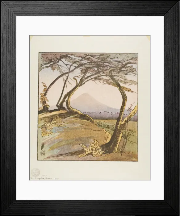 Framed Print : Mount Orizaba, 1912. Creator: Helen Hyde Framed Print : Mount Orizaba, 1912. Creator: Helen Hyde