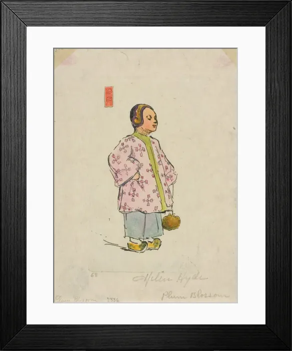 Framed Print : Miss Plum Blossom, 1897. Creator: Helen Hyde Framed Print : Miss Plum Blossom, 1897. Creator: Helen Hyde