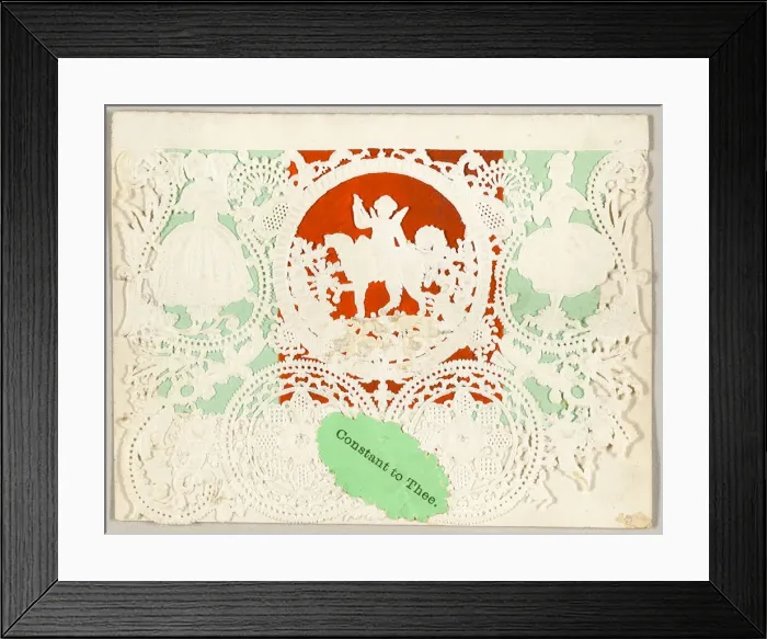 Framed Print : Constant to Thee (valentine), 1850 / 59. Creator: George Meek Framed Print : Constant to Thee (valentine), 1850 / 59. Creator: George Meek