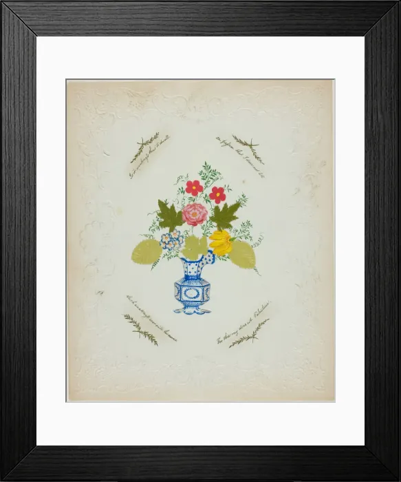 Framed Print : It is Weakness thus to Dwell (Valentine), c. 1850. Creator: George Kershaw Framed Print : It is Weakness thus to Dwell (Valentine), c. 1850. Creator: George Kershaw