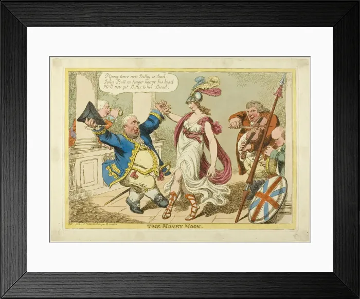 Framed Print : The Honeymoon, 1806. Creator: Charles Williams Framed Print : The Honeymoon, 1806. Creator: Charles Williams