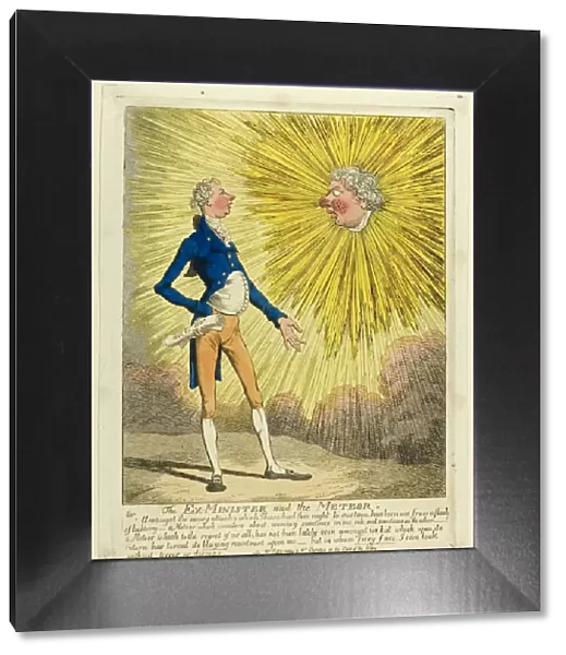 The Ex-Minister and the Meteor, published April 13, 1804. Creator: Charles Williams