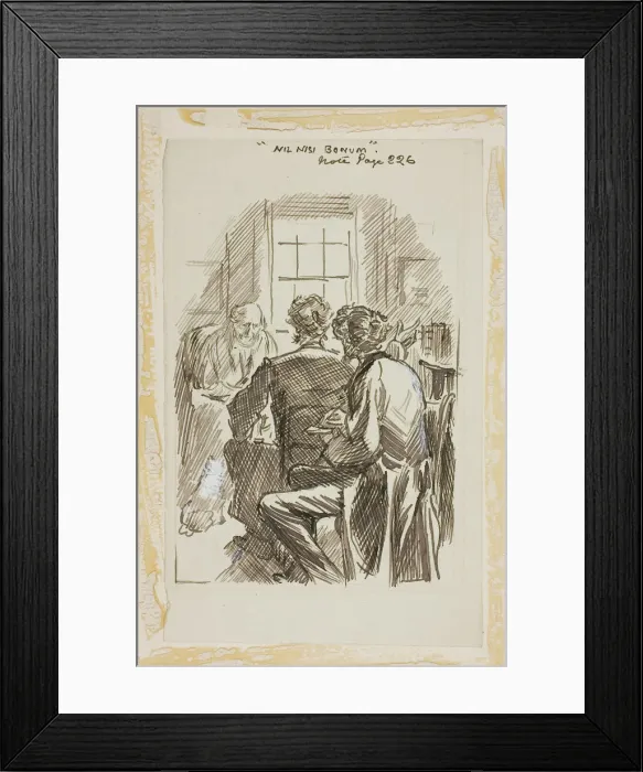 Framed Print : Nil Nisi Bonum, 1870 / 91. Creator: Charles Samuel Keene Framed Print : Nil Nisi Bonum, 1870 / 91. Creator: Charles Samuel Keene