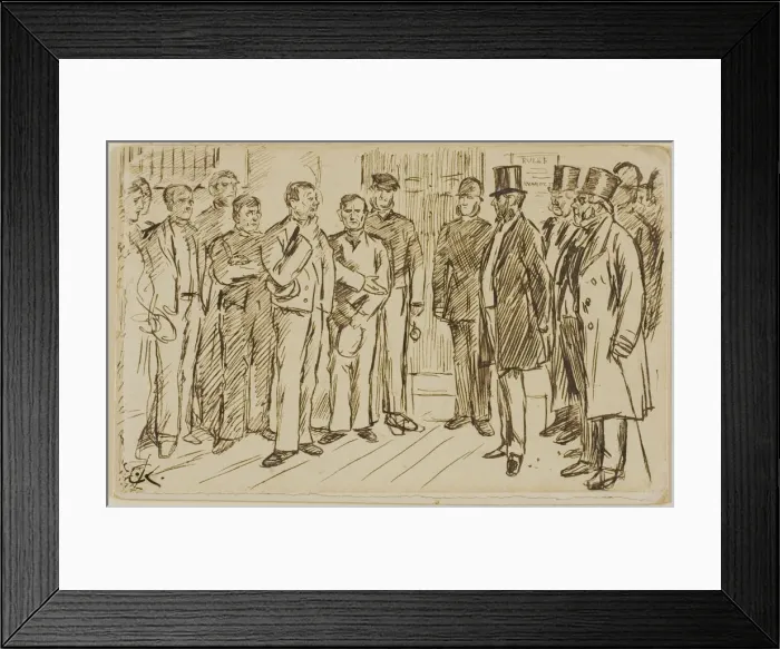 Framed Print : Identification of Prisoner, n. d. Creator: Charles Samuel Keene Framed Print : Identification of Prisoner, n. d. Creator: Charles Samuel Keene
