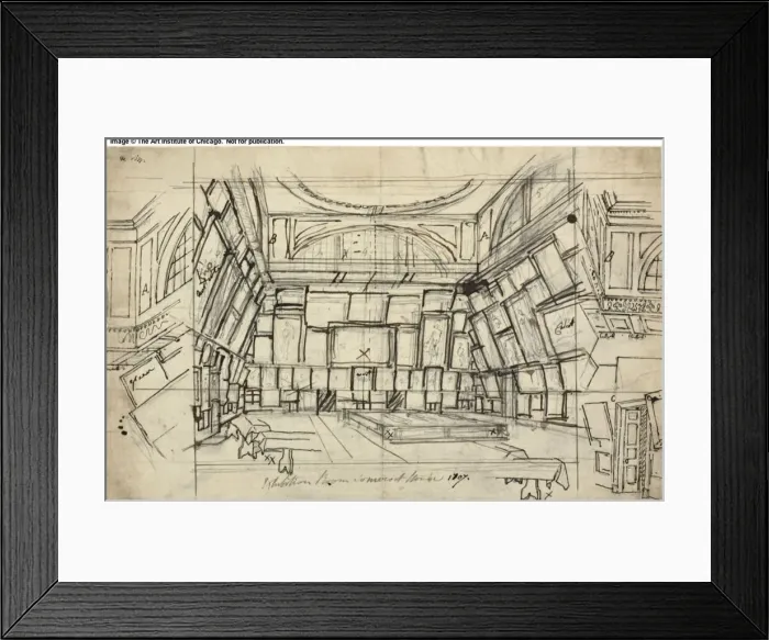 Framed Print : Study for Exhibition Room, Somerset House, from Microcosm of London, c. 1808 Framed Print : Study for Exhibition Room, Somerset House, from Microcosm of London, c. 1808