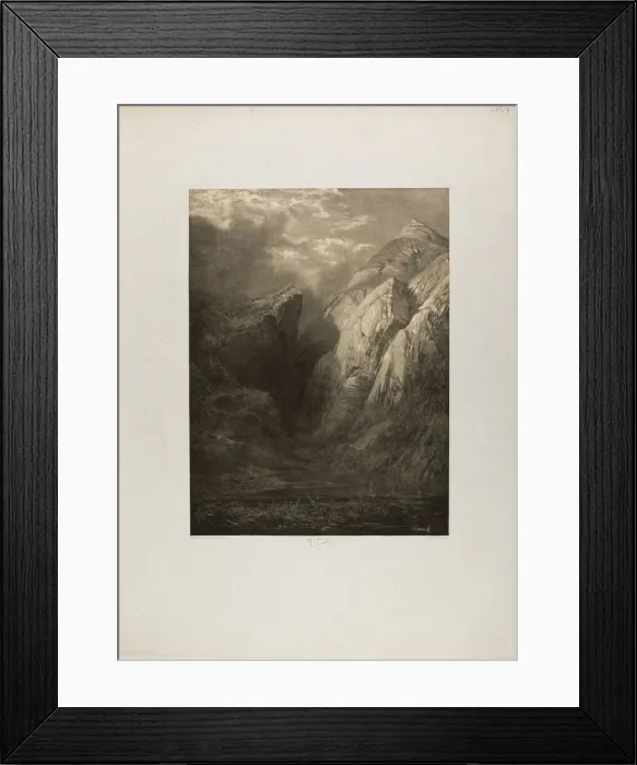 Framed Print : The Alps, from Various Landscape Sites, c. 1851. Creator: Alexandre Calame Framed Print : The Alps, from Various Landscape Sites, c. 1851. Creator: Alexandre Calame