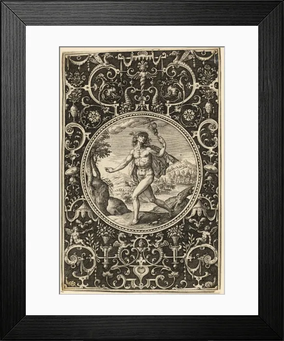 Framed Print : Mercury, n. d. Creator: Adriaen Collaert Framed Print : Mercury, n. d. Creator: Adriaen Collaert