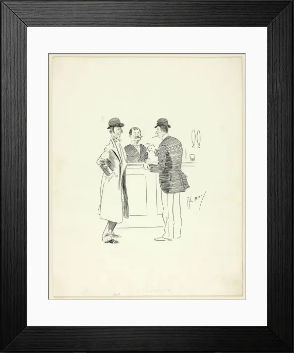 Framed Print : A Drinking Bar, n. d. Creator: Philip William May Framed Print : A Drinking Bar, n. d. Creator: Philip William May