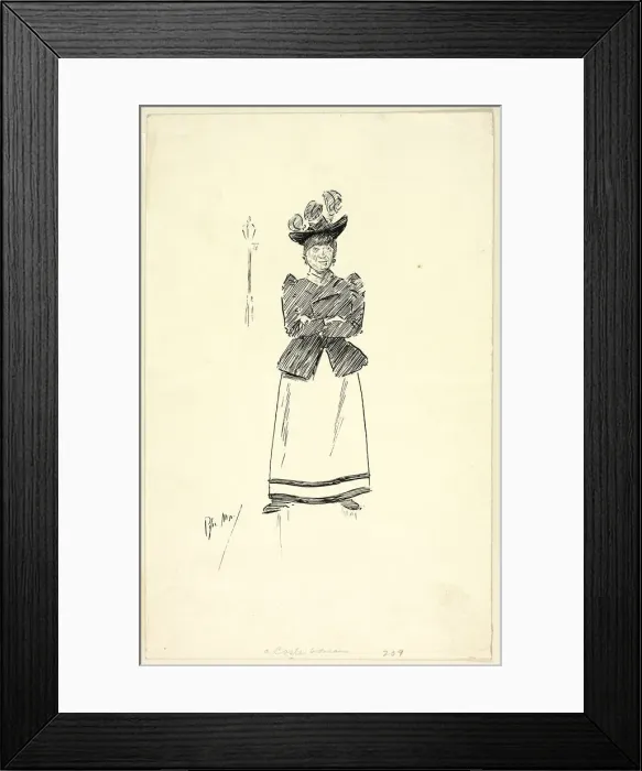 Framed Print : A Coster Woman, n. d. Creator: Philip William May Framed Print : A Coster Woman, n. d. Creator: Philip William May