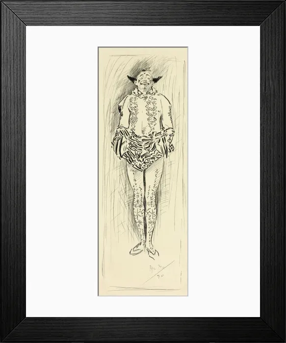 Framed Print : Pierrot, 1895. Creator: Philip William May Framed Print : Pierrot, 1895. Creator: Philip William May