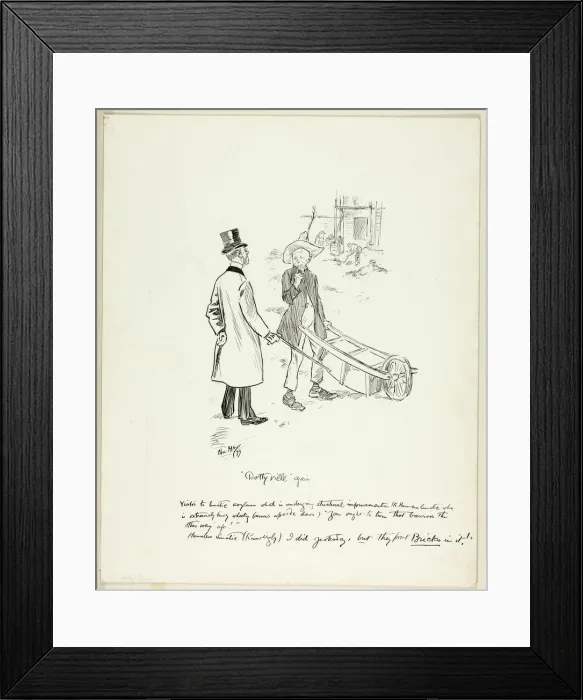 Framed Print : Dottyville Again, 1899. Creator: Philip William May Framed Print : Dottyville Again, 1899. Creator: Philip William May
