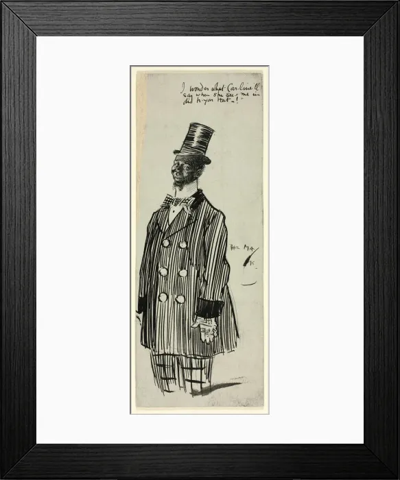 Framed Print : I Wonder What Caroline ll Say, 1898. Creator: Philip William May Framed Print : I Wonder What Caroline ll Say, 1898. Creator: Philip William May