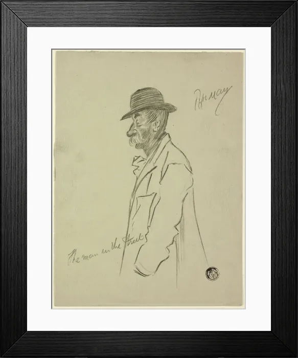 Framed Print : The Man in the Street, n. d. Creator: Philip William May Framed Print : The Man in the Street, n. d. Creator: Philip William May