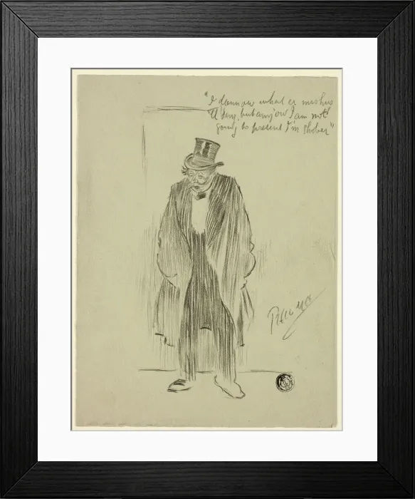Framed Print : Drunken Man, n. d. Creator: Philip William May Framed Print : Drunken Man, n. d. Creator: Philip William May