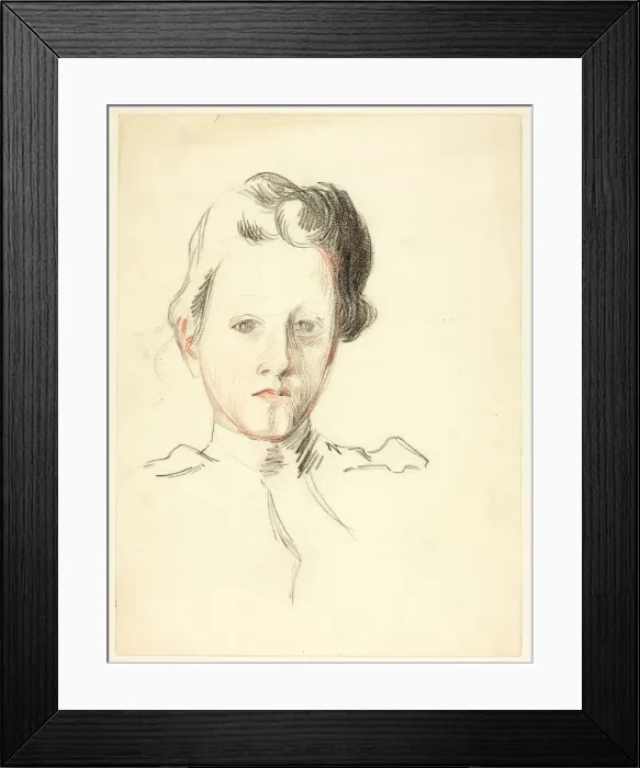 Framed Print : Portrait of a Young Lady, n. d. Creator: Philip William May Framed Print : Portrait of a Young Lady, n. d. Creator: Philip William May