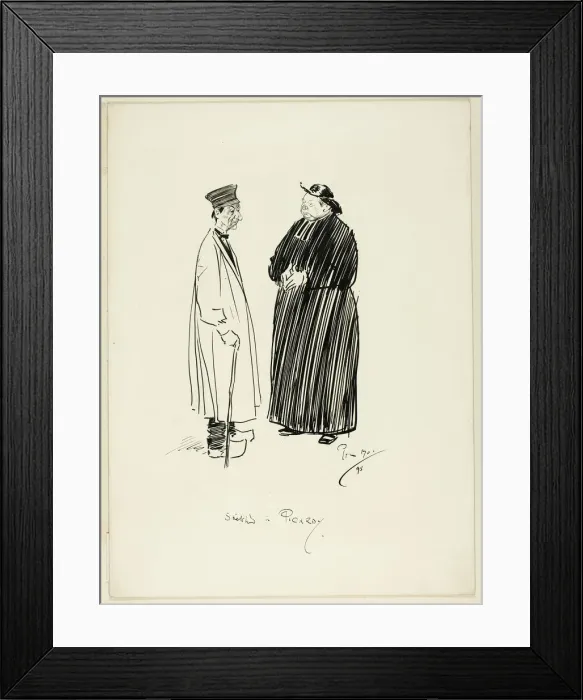 Framed Print : Sketch in Picardy, 1895. Creator: Philip William May Framed Print : Sketch in Picardy, 1895. Creator: Philip William May
