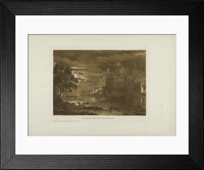 Framed Print : Caernarvon Castle, 1776. Creator: Paul Sandby Framed Print : Caernarvon Castle, 1776. Creator: Paul Sandby