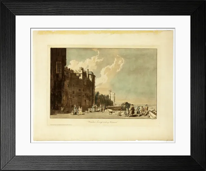 Framed Print : Windsor Terrace Looking Westward, 1809. Creator: Paul Sandby Framed Print : Windsor Terrace Looking Westward, 1809. Creator: Paul Sandby