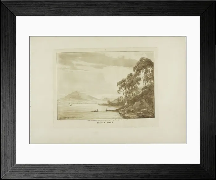 Framed Print : Pimble Meer, 1776. Creator: Paul Sandby Framed Print : Pimble Meer, 1776. Creator: Paul Sandby